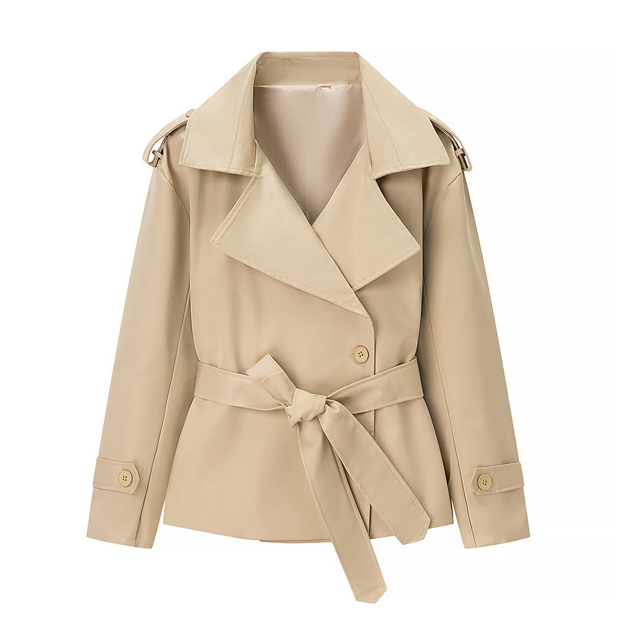 Damen Trenchcoat Jacke Gürtel Norvielle