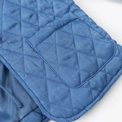 Damen Steppjacke Voluminöser Kragen Praktische Taschen Norvielle