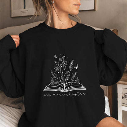 Damen Sweatshirt Blumendesign Weich Grau - Norvielle