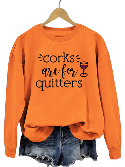 Damen Sweatshirt Lässiger Schnitt Mit Kreativem Spruch Norvielle