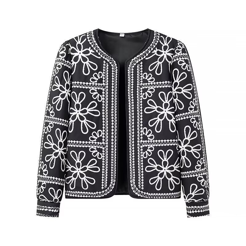 Damen Blumenjacke Eleganter Schnitt Norvielle
