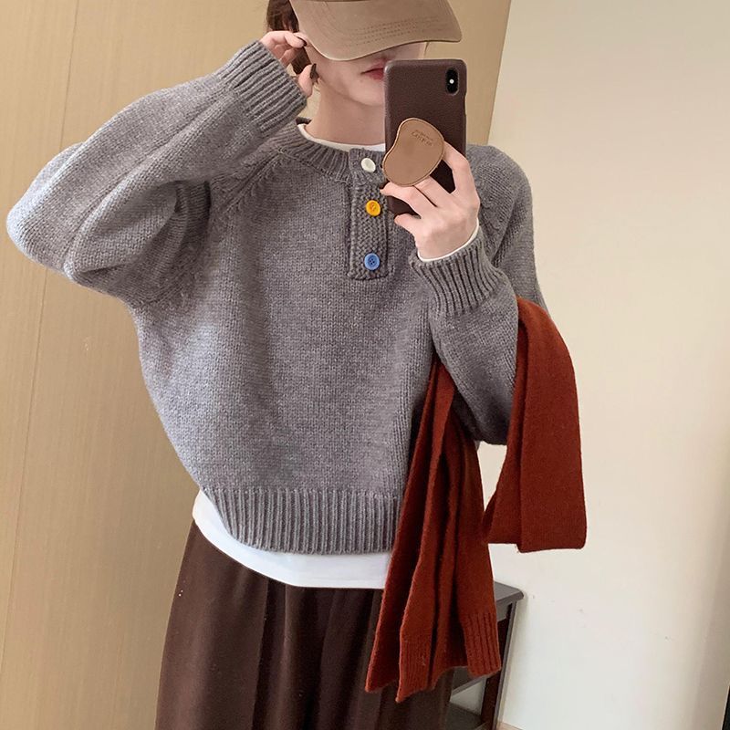 Damen Pullover Weiches Material Bunt Norvielle