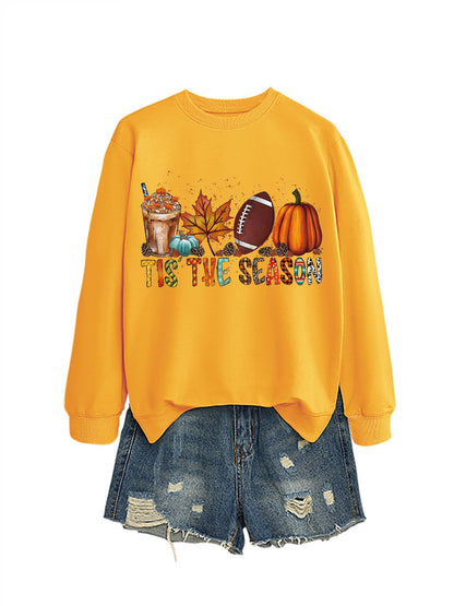 Damen Sweatshirt Herbstlich Motiv Lässiger Schnitt Norvielle