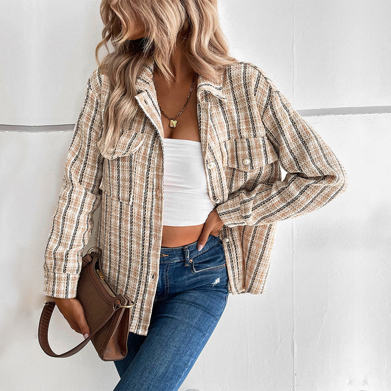Damen Overshirt Kariert Baumwolle Norvielle