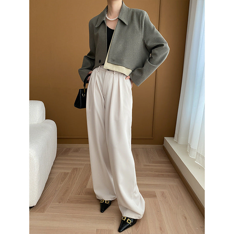 Damen Cropped Blazer Jacke Norvielle Stilvoll