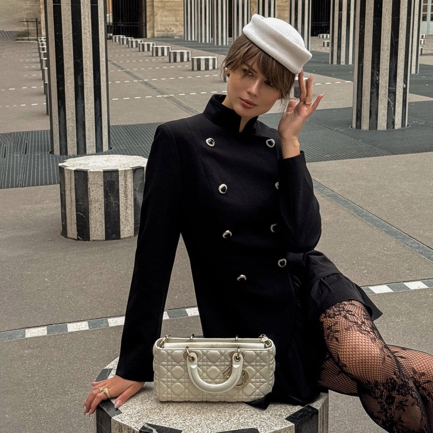 Damen Blazer-Kleid mit Rüschendetails Elegantes Design