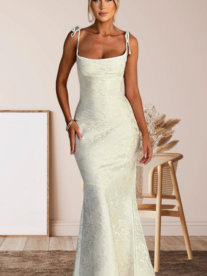 Damen Abendkleid Floralmuster Verstellbare Träger Norvielle