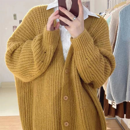 Damen Strickcardigan Oversized Kuschelig Norvielle