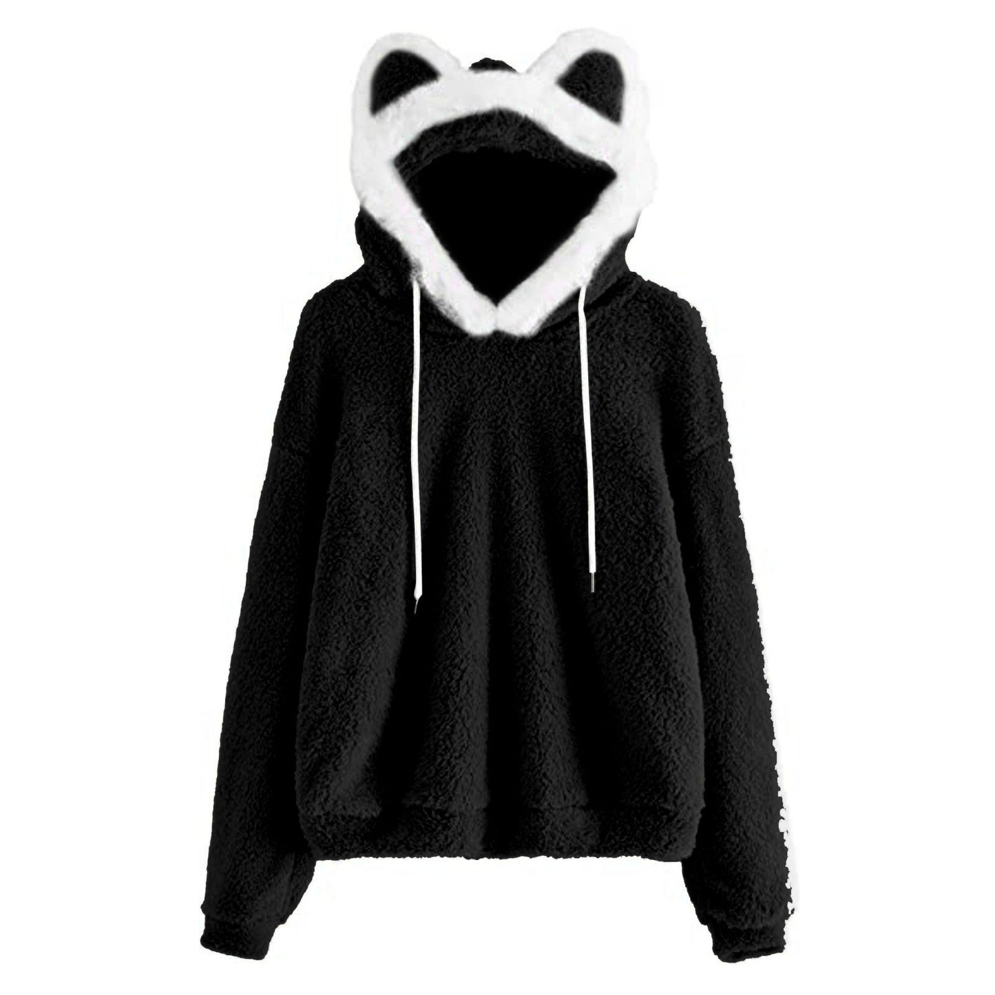 Damen Kapuzenpullover Katzenohren Norvielle Kuschelig
