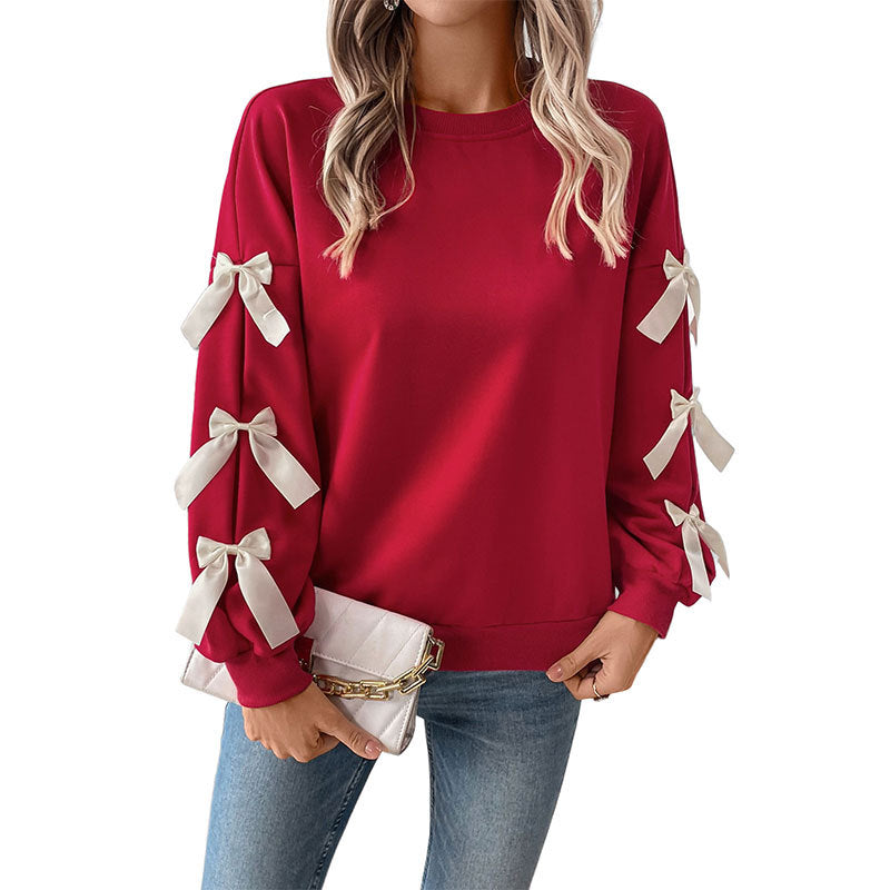 Damen Pullover mit Schleifendetails Norvielle