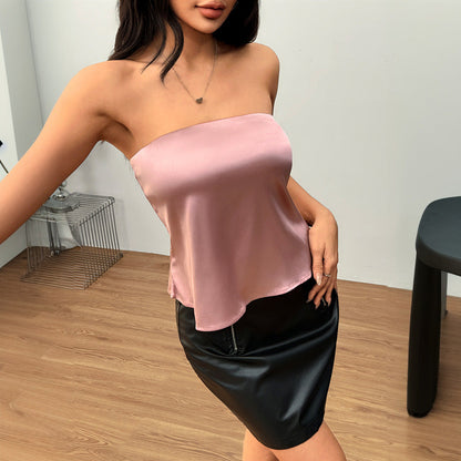Damen Trägerloses Chiffon- Fließender Schnitt Norvielle