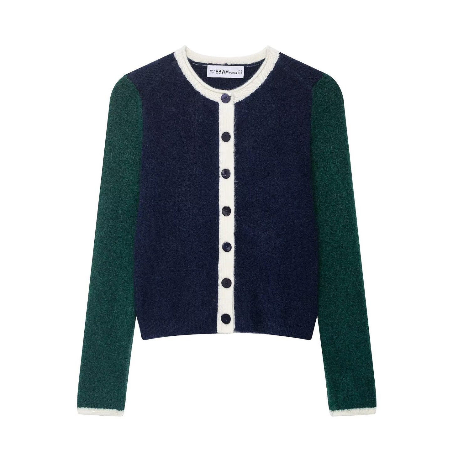 Damen Strickjacke Kontrastärmel Norvielle - Norvielle