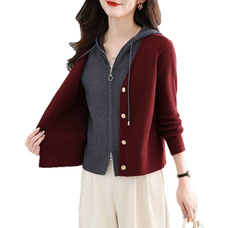 Damen Strickjacke Knopfdetails Norvielle