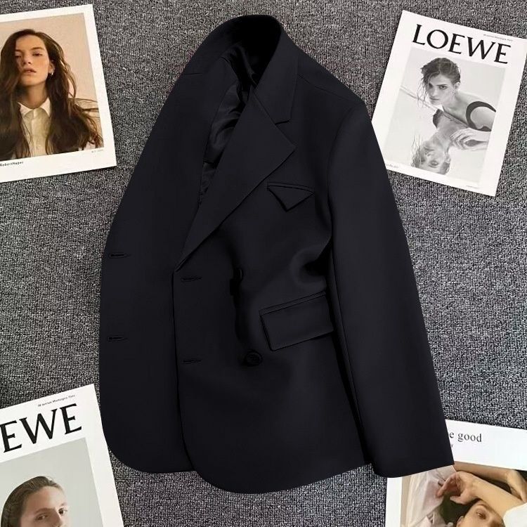 Damen Doppelreiher Blazer Tailliert Norvielle