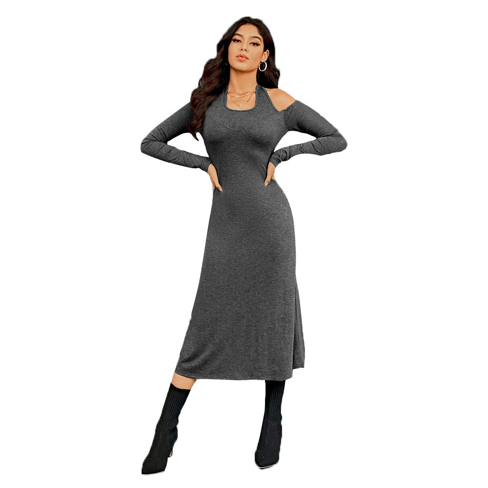 Damen Maxikleid Elegant Cut-Out-Details