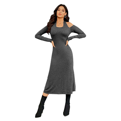 Damen Maxikleid Elegant Cut-Out-Details