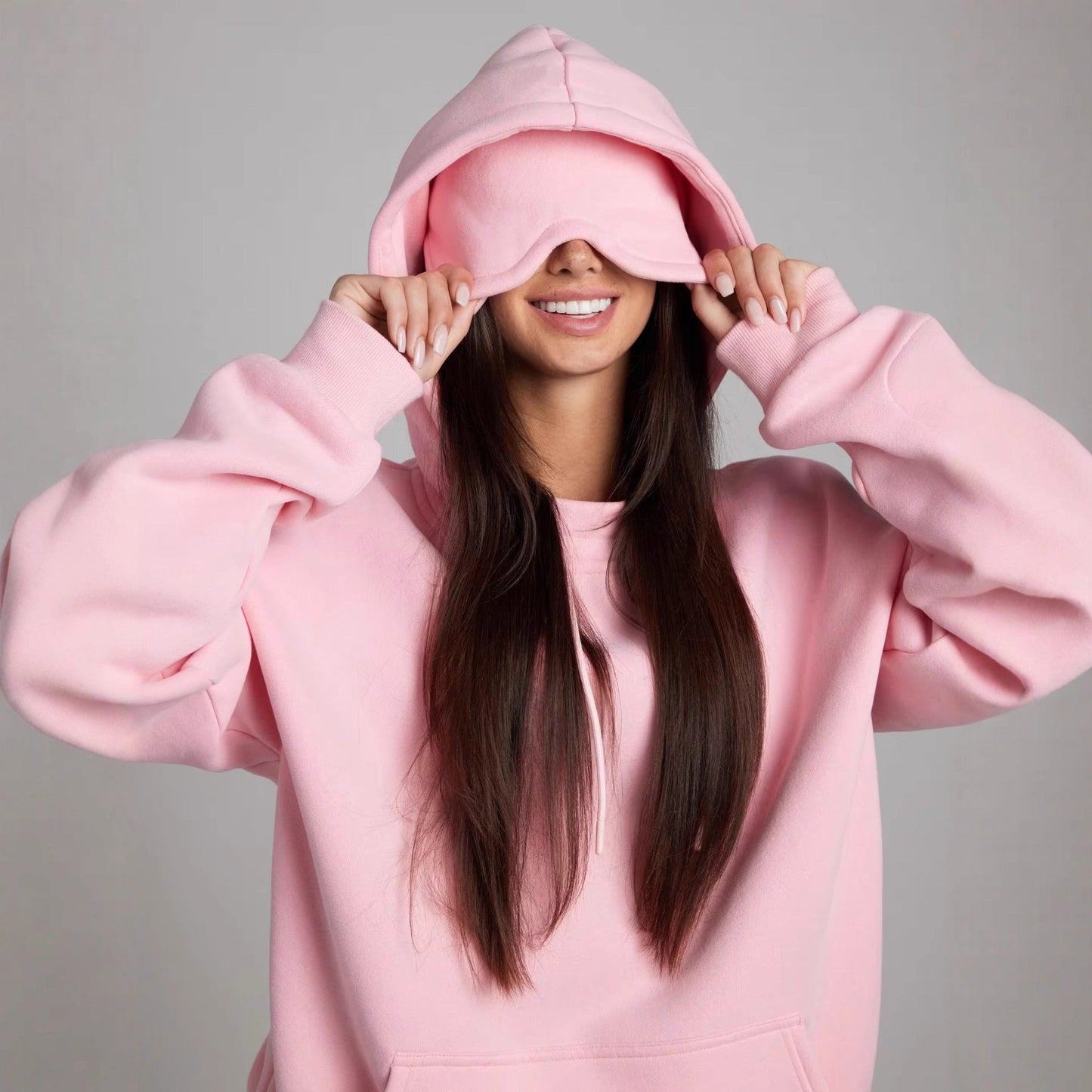 Damen Kuschelhoodie mit Schlafmaske Norvielle - Norvielle