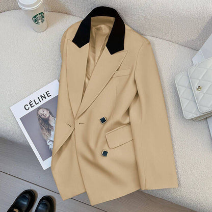 Damen Doppelreiher Blazer Norvielle Elegantes Design