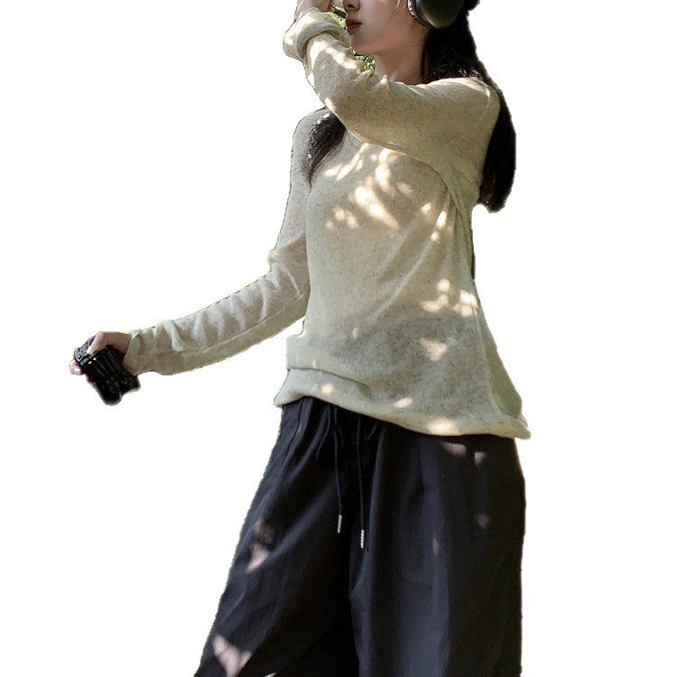 Damen Langarm-Shirt aus Baumwolle Norvielle