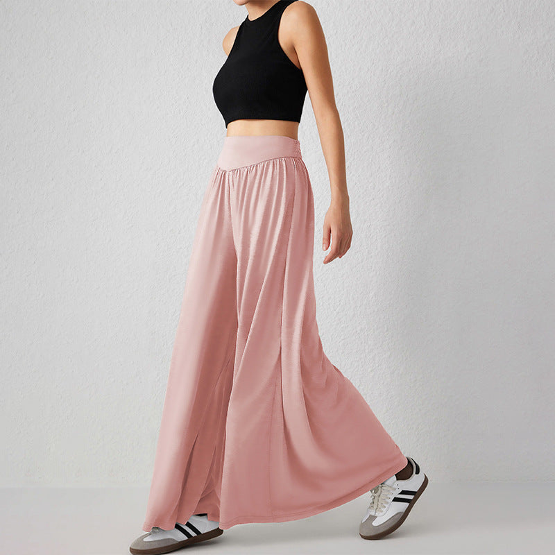 Damen Palazzo-Hose Weit mit hohem Bund Norvielle