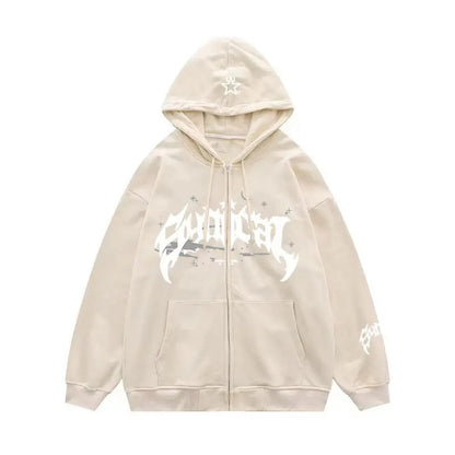 Damen Kapuzensweater Urban Grafik Taschen Norvielle