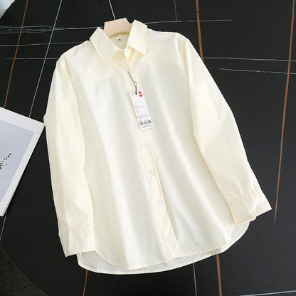 Damen Bluse Moderner Kragen Leicht Elastisch Weiß