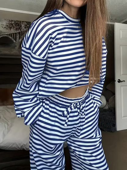 Damen Freizeit-Set Gestreift Norvielle