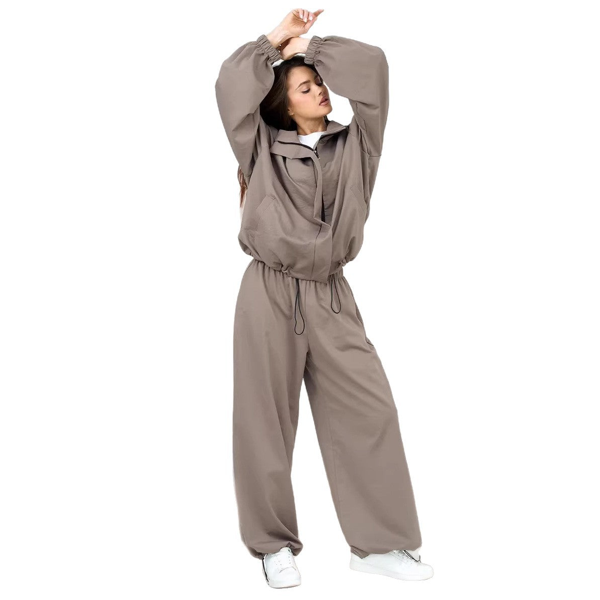 Damen Trainingsanzug mit Kapuze Elastisch Norvielle