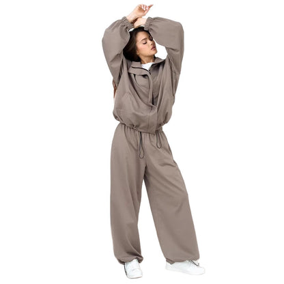 Damen Trainingsanzug mit Kapuze Elastisch Norvielle