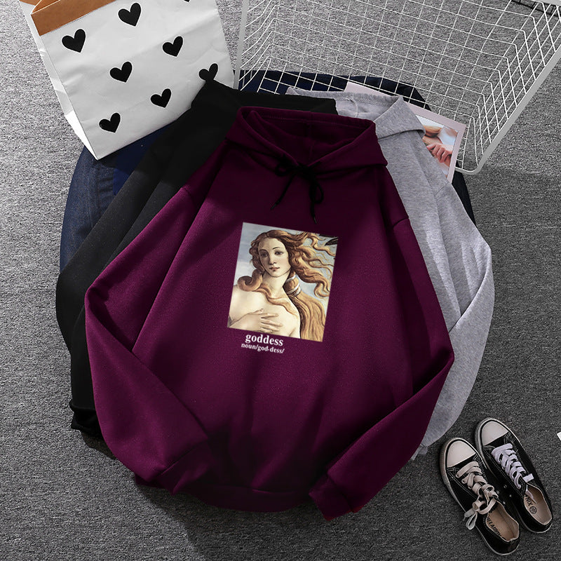 Damen Kapuzenpullover künstlerischer Druck Norvielle - Norvielle