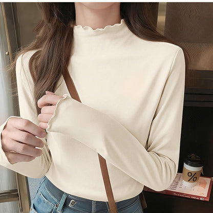 Damen Langarmshirt mit Rüschendetails Elegantes Oberteil - Norvielle