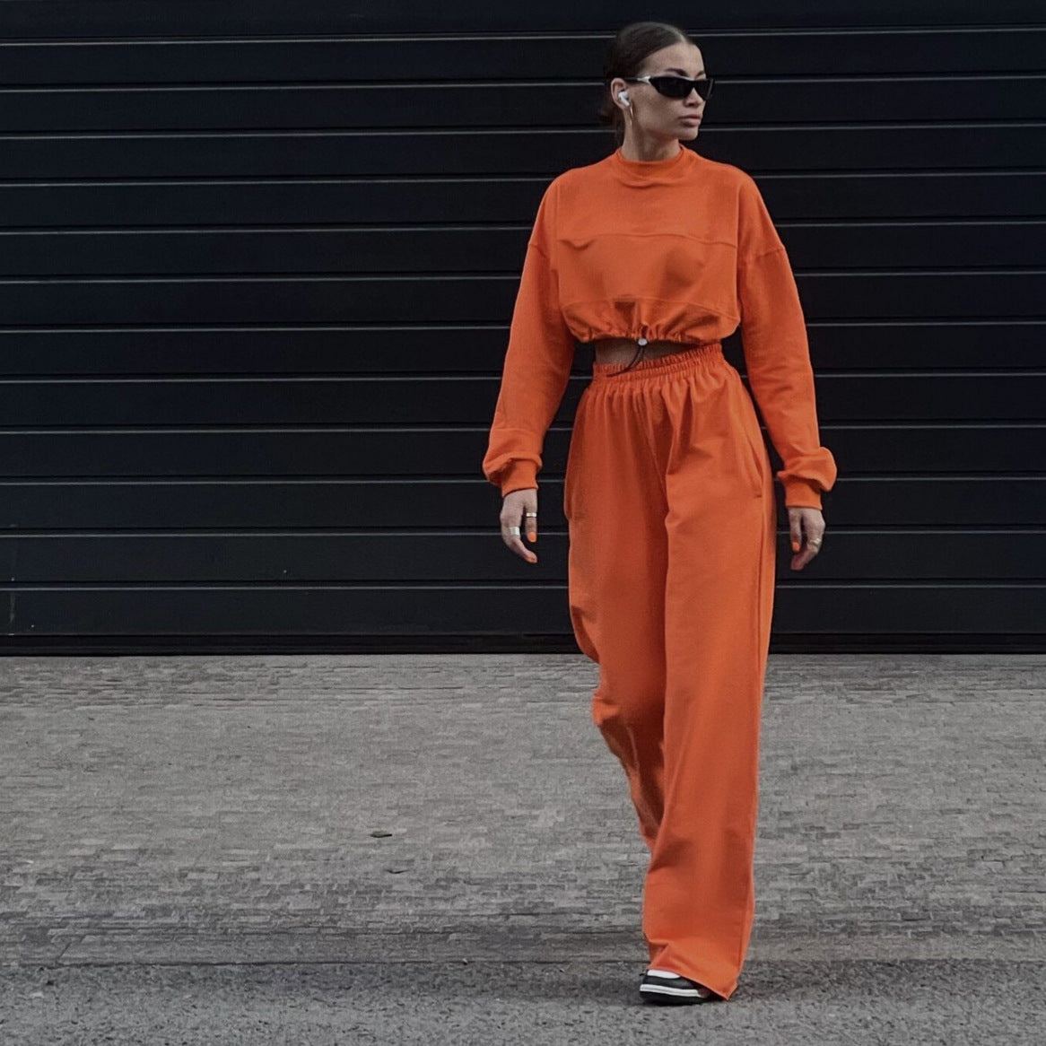 Damen Crop- Set mit weiter Hose Norvielle - Norvielle
