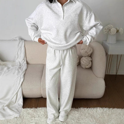 Damen Hoodie-Anzug Weites Design Elastischer Bund
