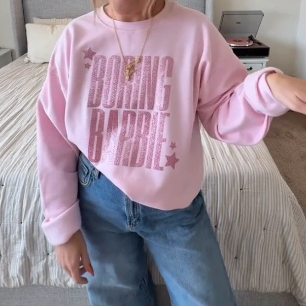 Damen Sweatshirt Glitzernd Norvielle