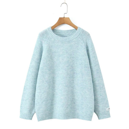 Damen Strickpullover Rundhals Norvielle Weich