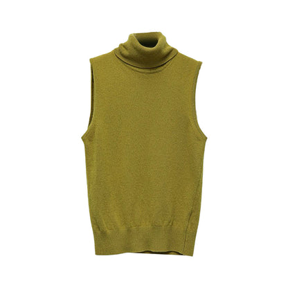 Damen Rollkragenpullover Feine Wolle Beige