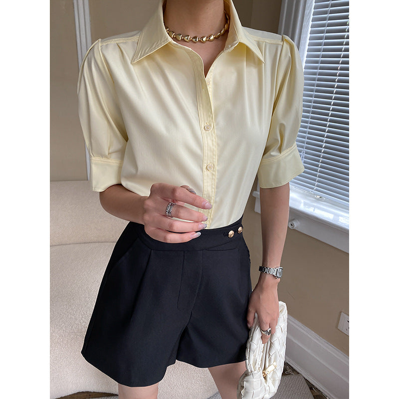 Damen Bluse Puffärmel Norvielle Elegantes Design