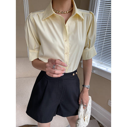 Damen Bluse Puffärmel Norvielle Elegantes Design