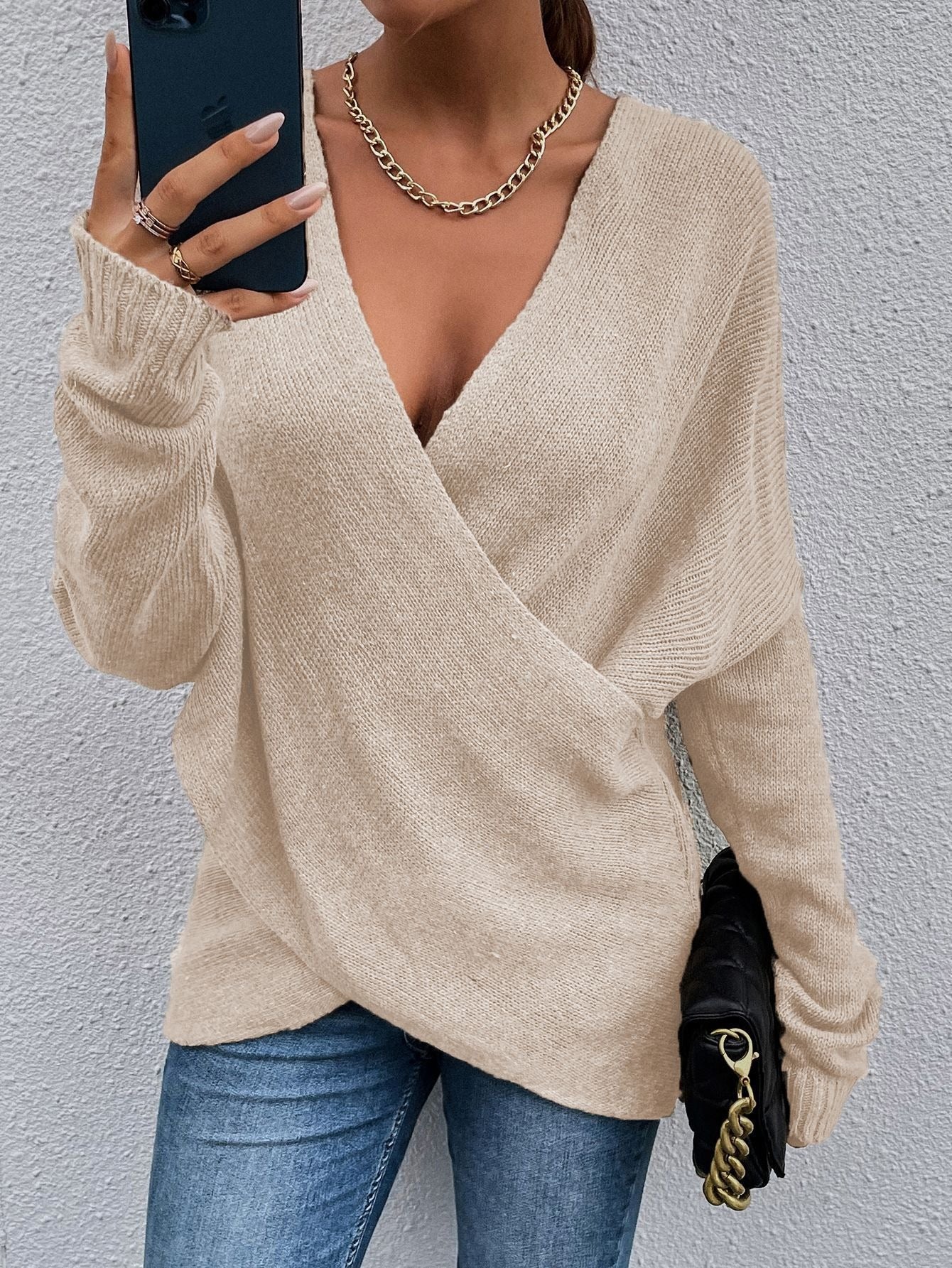 Damen Pullover V-Ausschnitt Norvielle