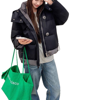 Damen Übergangsjacke Moderner Stehkragen Praktische Taschen Norvielle