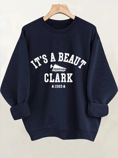 Damen Sweatshirt Lässiger Schriftzug Bequemer Schnitt Norvielle