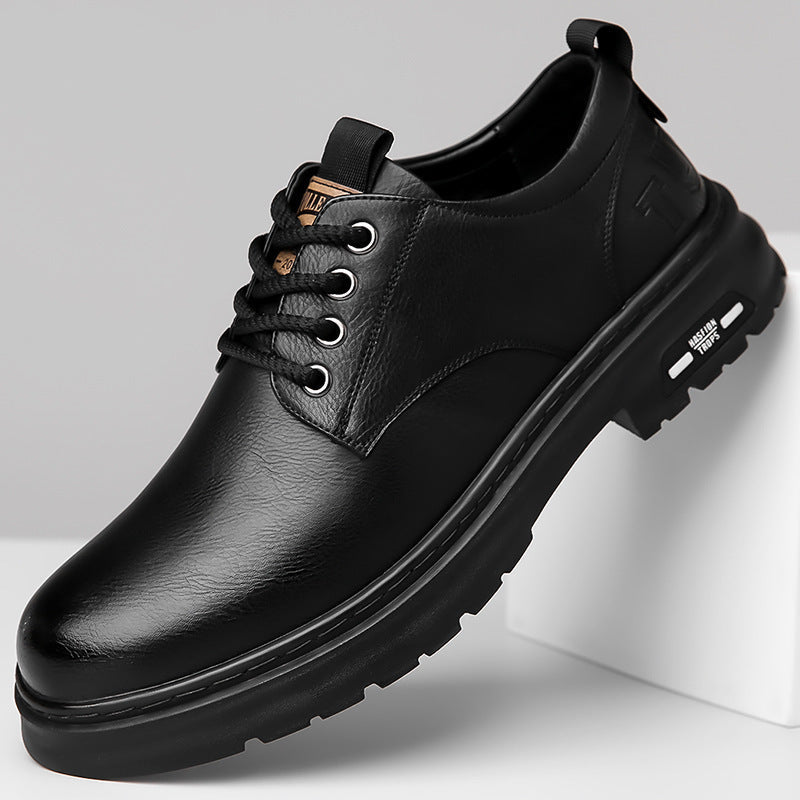 Herren Schnürschuhe Rutschfest Atmungsaktives Innenfutter Schwarz - Norvielle