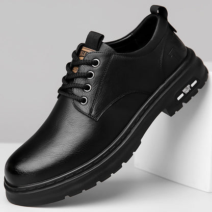 Herren Schnürschuhe Rutschfest Atmungsaktives Innenfutter Schwarz - Norvielle