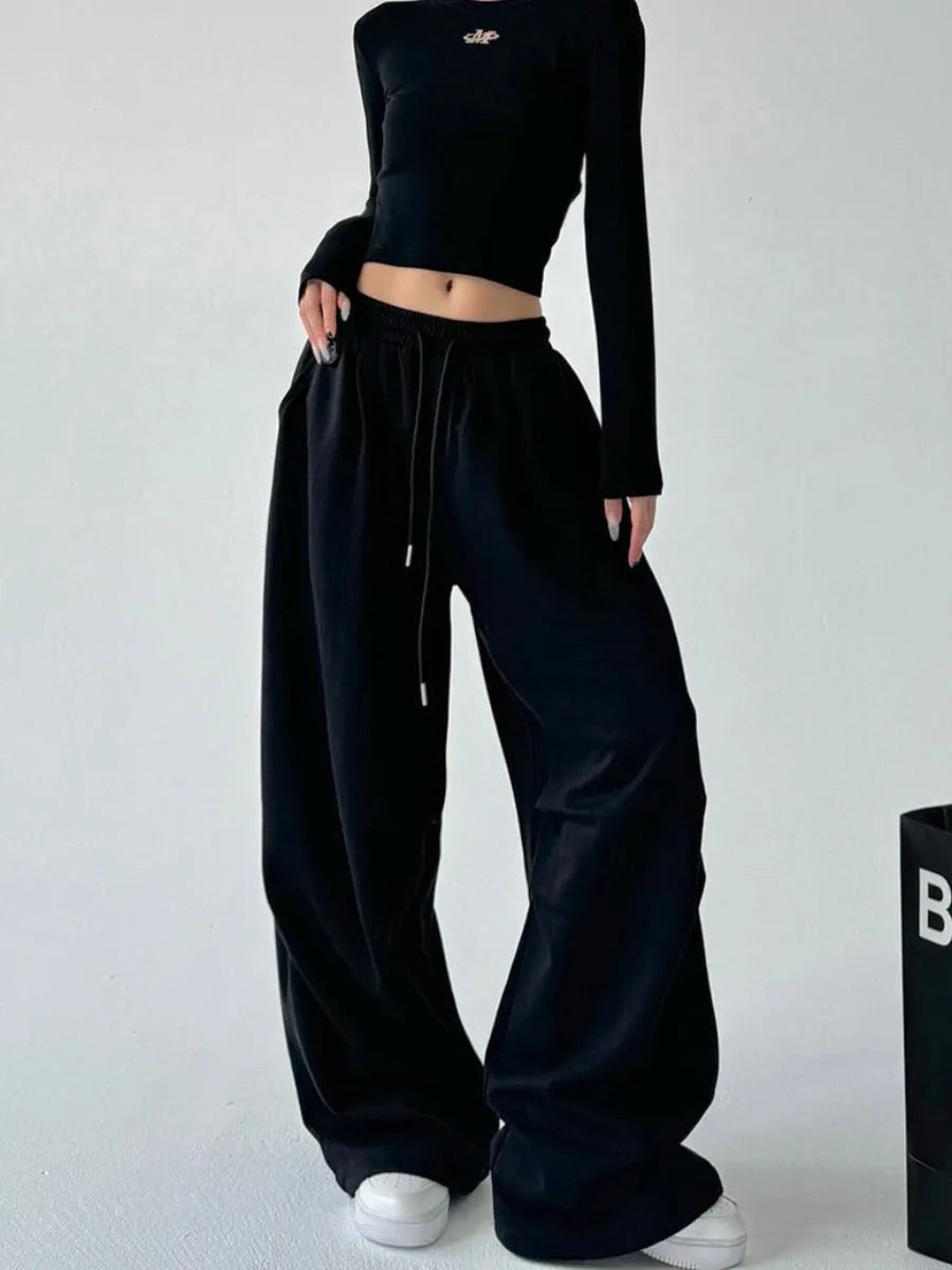 Damen Jogginghose Weite Bequem Elastisch Norvielle