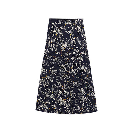 Damen Maxikleid Florales Muster Schwingender Saum Norvielle