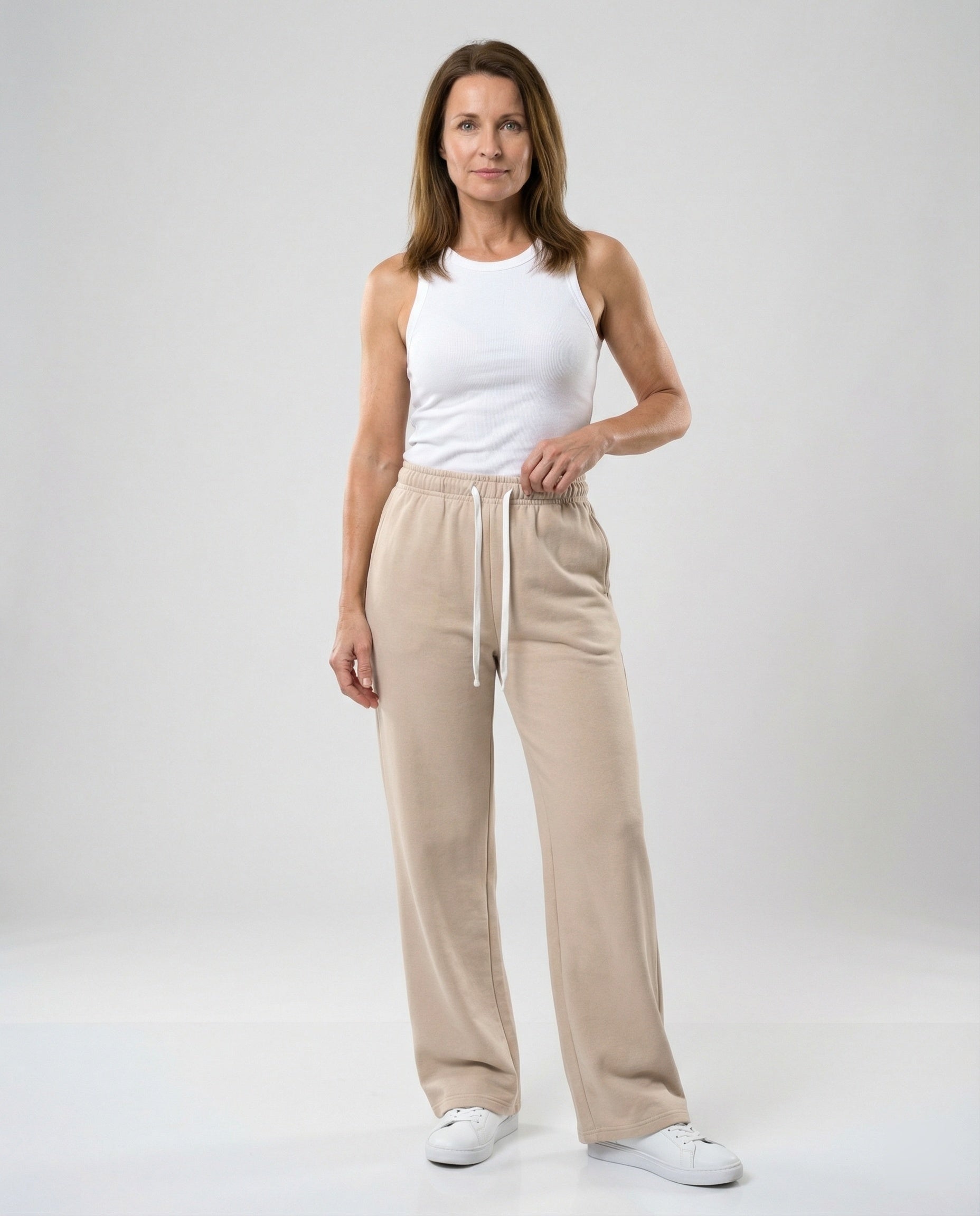 Damen Freizeithose Weites Bein Bequem - Norvielle