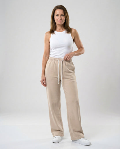Damen Freizeithose Weites Bein Bequem - Norvielle