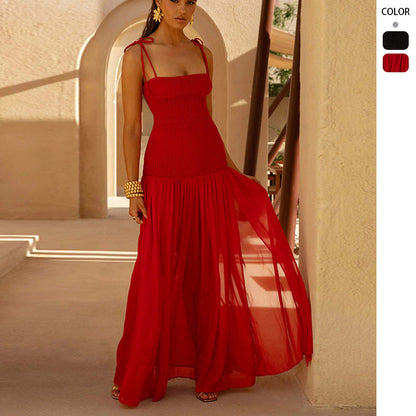 Damen Maxi-Kleid Verstellbare Träger Eleganter Schnitt - Norvielle