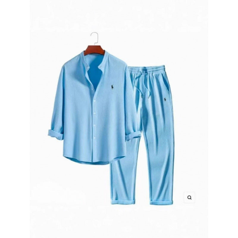 Damen Schlafanzug Set mit Hemd und Hosen