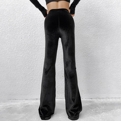 Damen Samthose Flared Norvielle